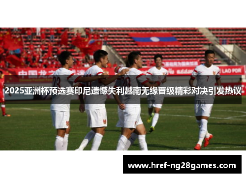 2025亚洲杯预选赛印尼遗憾失利越南无缘晋级精彩对决引发热议